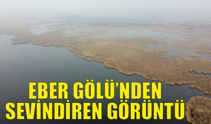 Eber Gölü’nden sevindiren görüntü