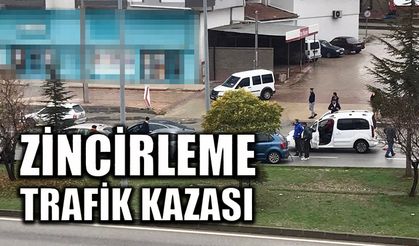 Sungurlu'da zincirleme trafik kazası