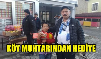 Köy muhtarından hediye