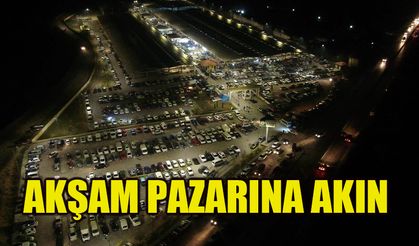 Akşam pazarına akın