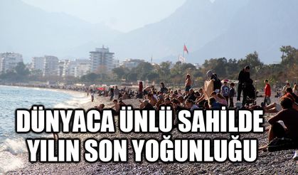 Dünyaca ünlü sahilde yılın son yoğunluğu