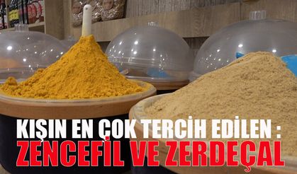 Kışın en çok tercih edilen : Zencefil ve zerdeçal