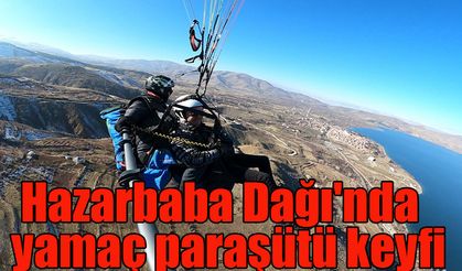 Hazarbaba Dağı'nda yamaç paraşütü keyfi