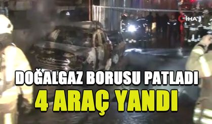 Zeytinburnu’nda doğalgaz borusu patladı