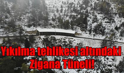 Yıkılma tehlikesi altındaki Zigana Tüneli!