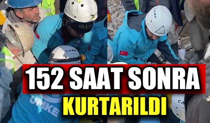 152 saat sonra kurtarıldı!