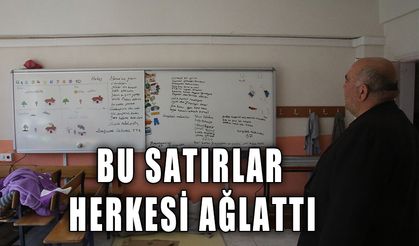 Bu satırlar herkesi ağlattı