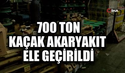 Tuzla’da 700 ton kaçak akaryakıt ele geçirildi