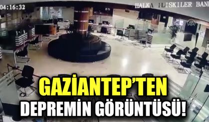 Deprem anı güvenlik kameralarında