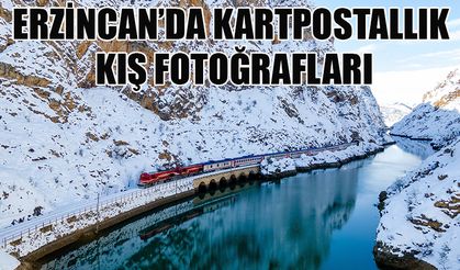 Erzincan’da kartpostallık kış fotoğrafları