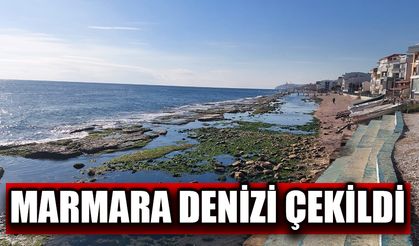 Marmara denizi çekildi