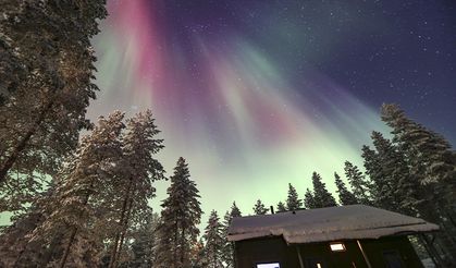 Finlandiya'da "Kuzey Işıkları" görsel şöleni