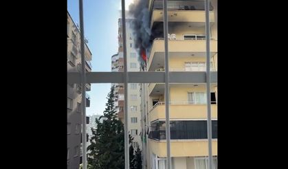 Adana’da apartman dairesinde korkutan yangın