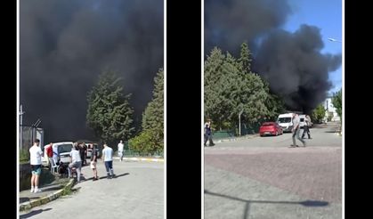 Tuzla’da boya fabrikasında yangın