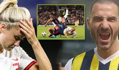 Yardım maçında şok an: Fenerbahçeli Bonucci kadın futbolcuyu yere serdi, sosyal medya patladı!