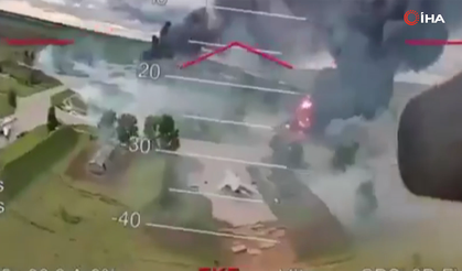 Ukrayna'nın askeri üslere saldırısından yeni görüntüler ortaya çıktı