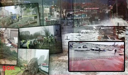 İstanbul savaş alanına döndü! Lodos şehri yerle bir etti