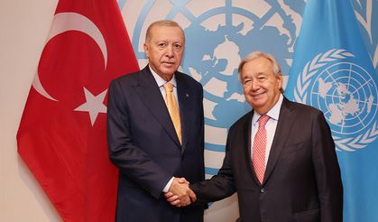 Erdoğan, Guterres ile BM Genel Merkezi'nde bir araya geldi