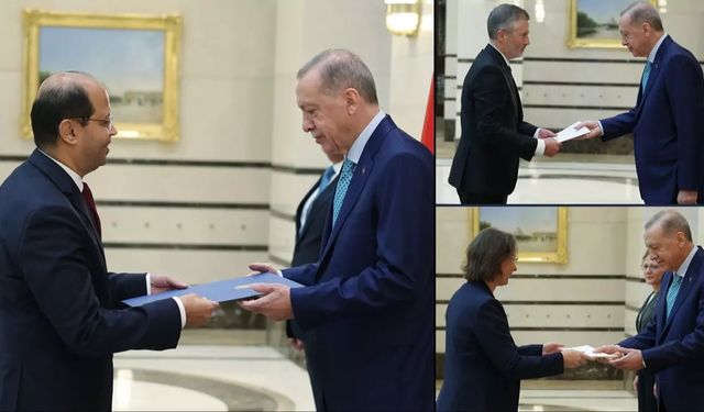 Büyükelçilerden Erdoğan'a güven mektubu