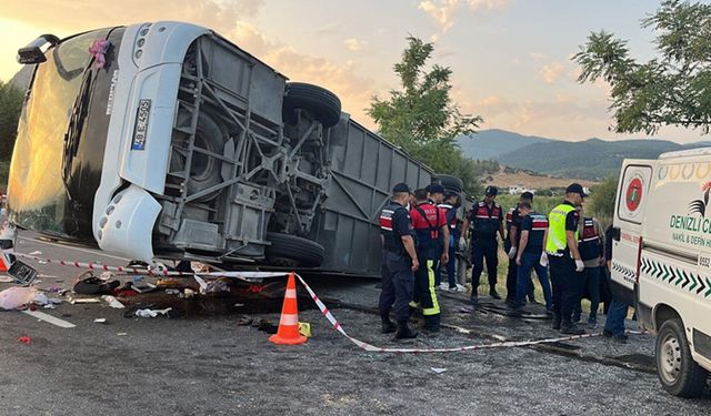 Denizli'de katliam gibi kaza