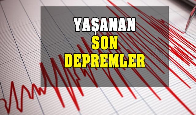 Az önce deprem mi oldu? 29 Eylül Cuma 2023 son depremler