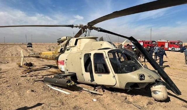 Irak’ta askeri helikopter düştü