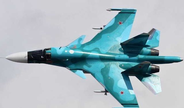 Rusya'da Su-34 savaş uçağı yere çakıldı!