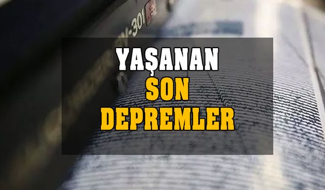 Az önce deprem mi oldu? 27 Eylül Çarşamba son depremler