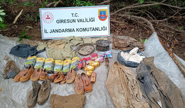 Giresun'da teröristlere ait sığınak bulundu