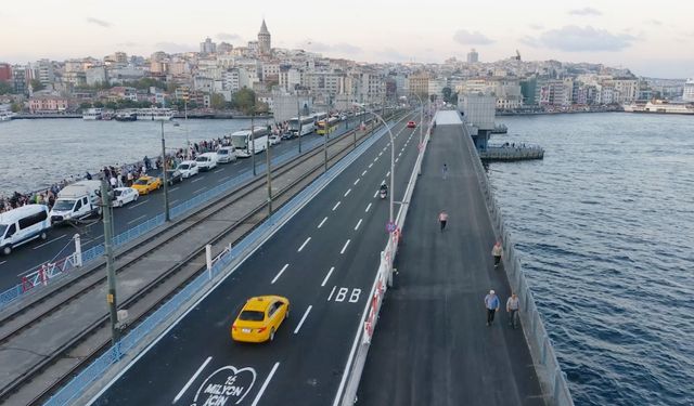 İstanbul trafiği nefes alacak: Galata Köprüsü hizmete hazır