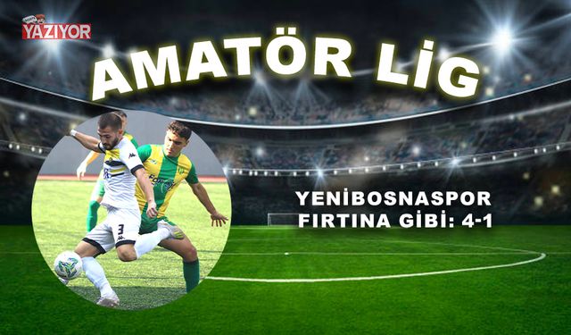 Yenibosnaspor fırtına gibi: 4-1