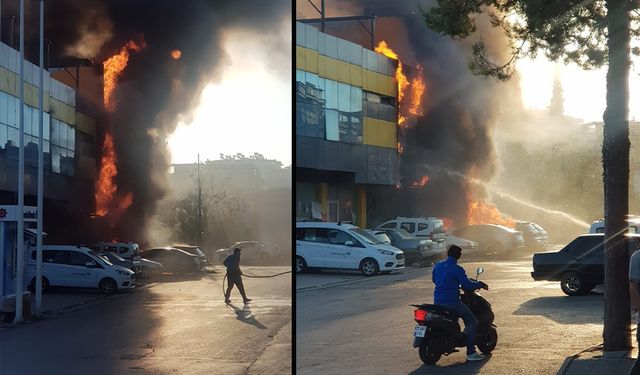 Gaziantep’te korkunç yangın! 5 araç küle döndü