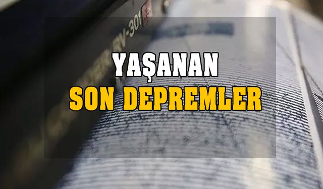 Az önce deprem mi oldu? 23 Ekim Pazartesi son depremler