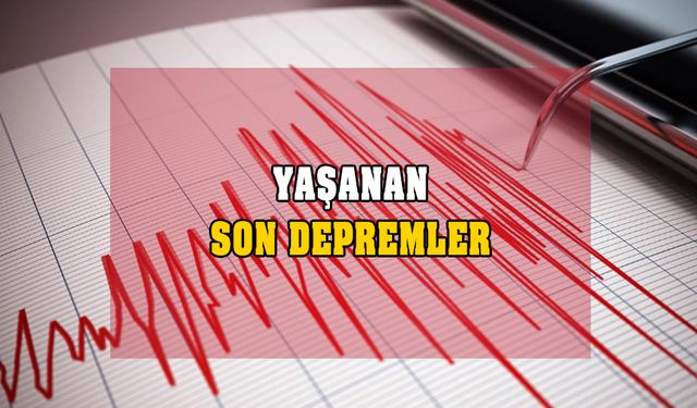 30 Ekim yaşanan son depremler! Az önce deprem mi oldu?