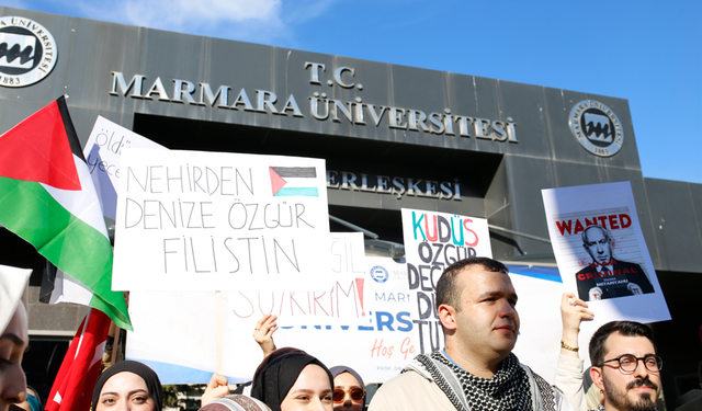 İstanbul'daki üniversiteler İsrail vahşetini kınadı!