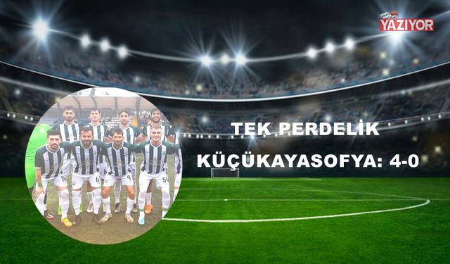 Tek perdelik Küçükayasofya: 4-0