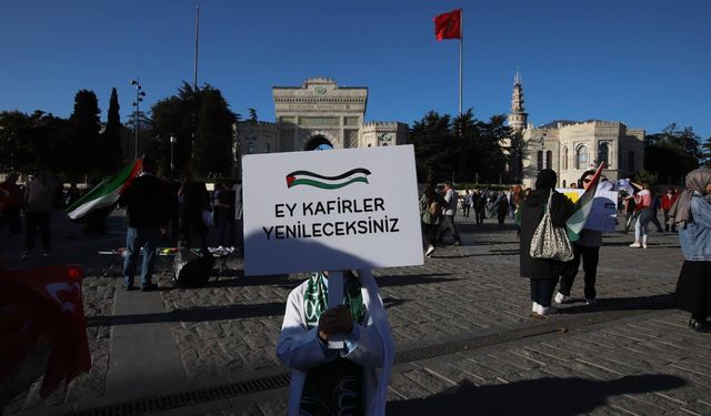 İstanbul'da "Büyük Filistin Yürüyüşü" düzenlendi