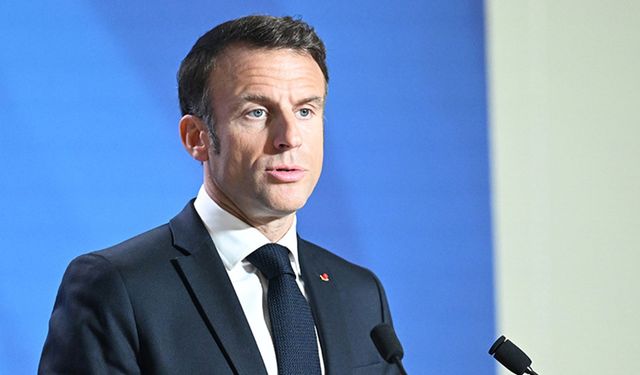 Macron: İnsani ateşkes çağrımı yineliyorum