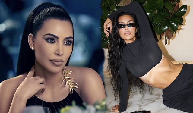 Pantolonu kıvrımlarını dayanamadı! Kim Kardashian pantolonu patladı