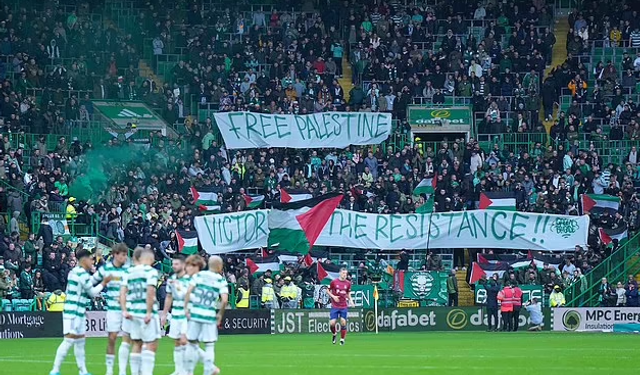 Celtic'in Filistin pankartı, eski futbolcusunu çıldırttı!