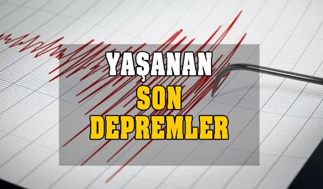 Az önce deprem mi oldu? 22 Ekim Pazar son depremler