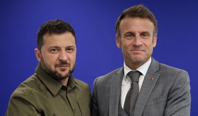 Macron ve Zelenskiy'den "Ukrayna tahılı" görüşmesi