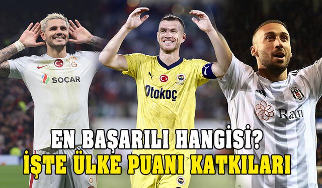 Ülke puanına en çok katkı sağlayan takım! Galatasaray uçtu