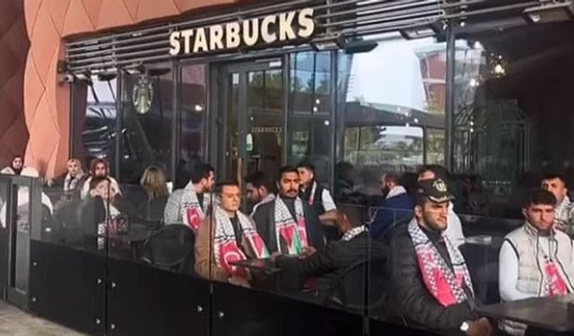 AK Parti Gençlik Kolları'ndan Starbucks'ta oturma eylemi