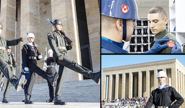 Anıtkabir'in özel askerleri:  SAYGI NÖBETÇİLERİ