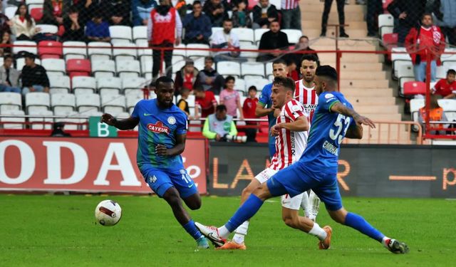 Antalyaspor-Çaykur Rizespor maçından gol sesi çıkmadı