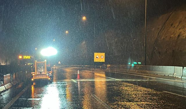 Bolu Dağı Tüneli'nin İstanbul istikameti trafiğe kapatıldı