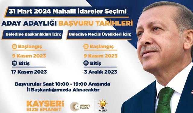 Yerel seçim mesaisi başladı! Kayseri AK Parti’de büyük heyecan