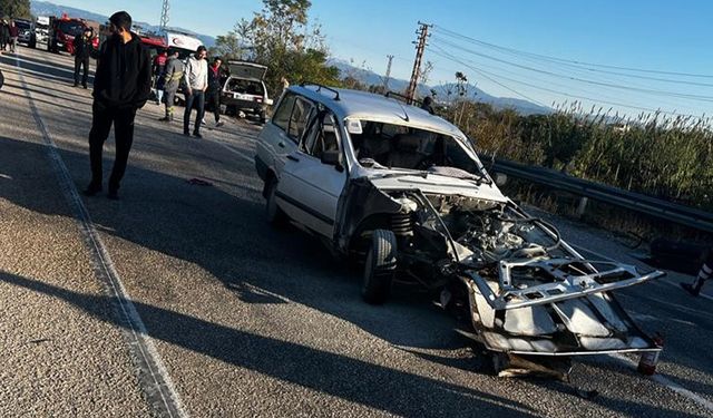 Osmaniye'de feci kaza | Aracın hali görenleri şaşkına çevirdi