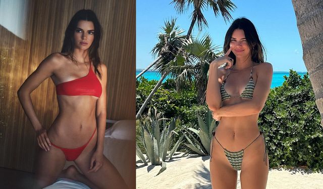 Kendall Jenner'dan çırılçıplak banyo pozu! Çok iddialı, çok cesur